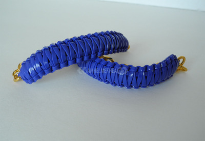 Mini cobra knot bangle - royal blue