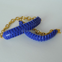 Mini Cobra Knot Bangle - Royal Blue - Thumbnail 2