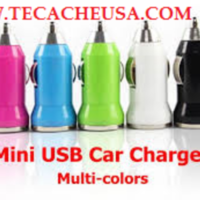 Mini usb car charger (multi-colors)