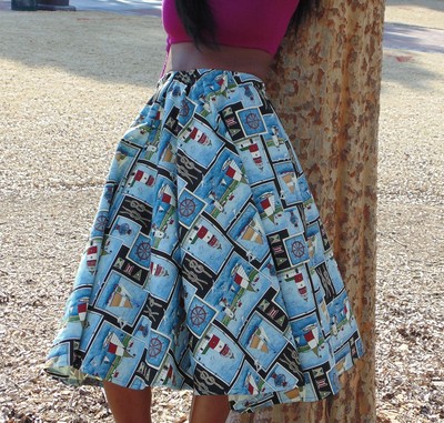 Screen Printed Swing Skirt