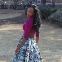 Screen Printed Swing Skirt - Thumbnail 2