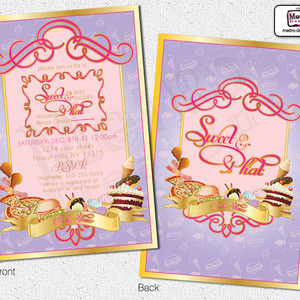 Sweet & phat baby shower - invitation - Thumbnail 4