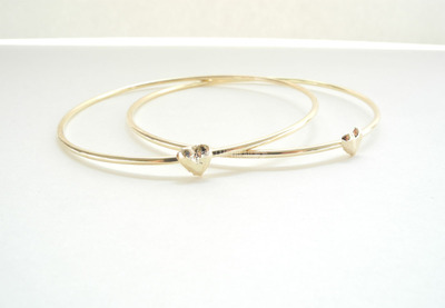 Heart bangle