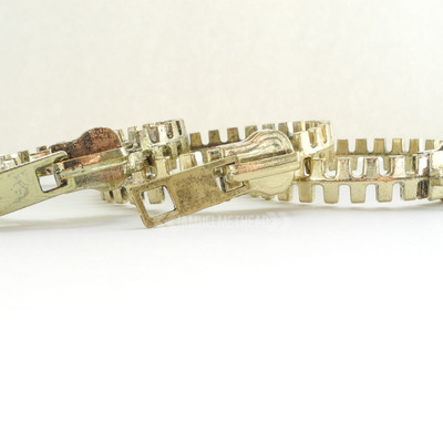 Zipper bangle (brass)