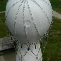 Blue chandelier hair web - Thumbnail 1