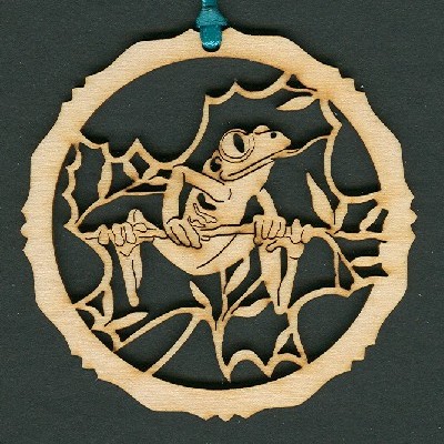 Frog - wood ornament - Thumbnail 4