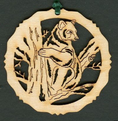Bear 1 - Wood Ornament