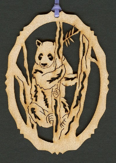 Panda - Wood Ornament