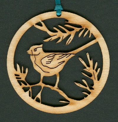 Cardinal - Wood Ornament