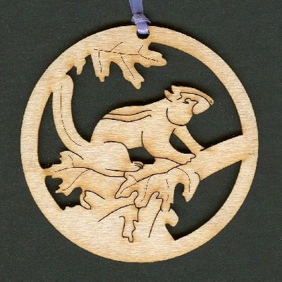 Chipmunk - wood ornament