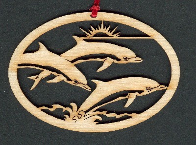Dolphin - Wood Ornament