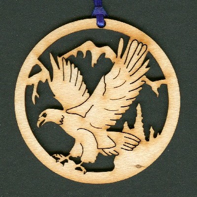 Eagle - wood ornament