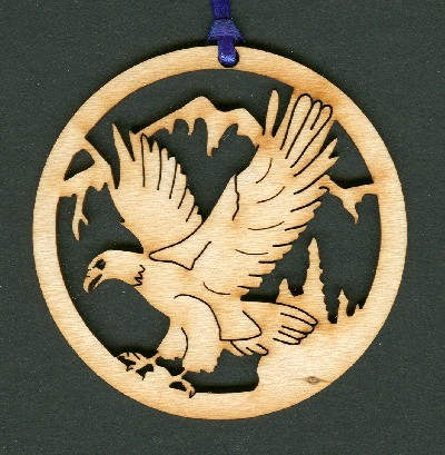 Eagle - Wood Ornament