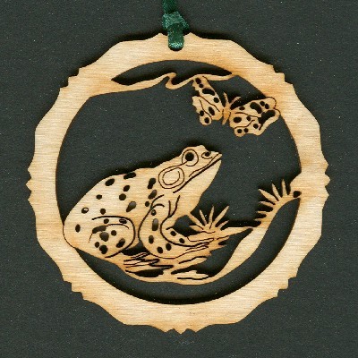 Frog - Wood Ornament
