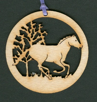 Horse - Wood Ornament