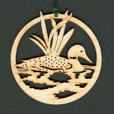 Loon - wood ornament