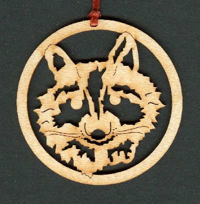 Raccoon - Wood Ornament