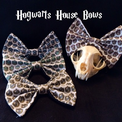 Hogwarts house bow