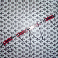 Red & Black Houndstooth Choker - Thumbnail 2