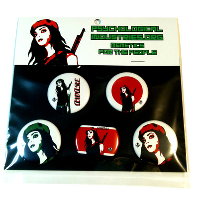 Aware button 5-pack - by psychological industries
