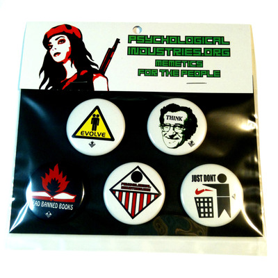 Evolve button 5-pack - by psychological industries