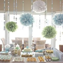 7 Tissue Paper Poms | Wedding | Birthday | Baptism | Pom Flowers | Custom Colors
