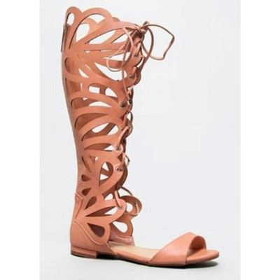 Cut out butterfly gladiator sandals