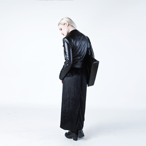 black-gold - the pleated maxi skirt - Thumbnail 1