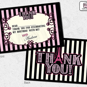 Paris - thank you card - Thumbnail 4