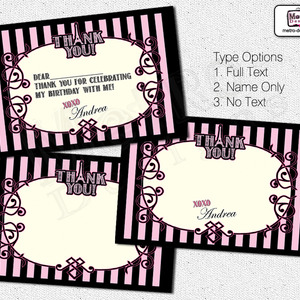 Paris - Thank You Card - Thumbnail 1