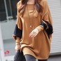 Coffee Women Bat Sleeve Casual Loose Tops One Size FZ72489-28co-1