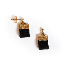 Little Fat Earrings in Black