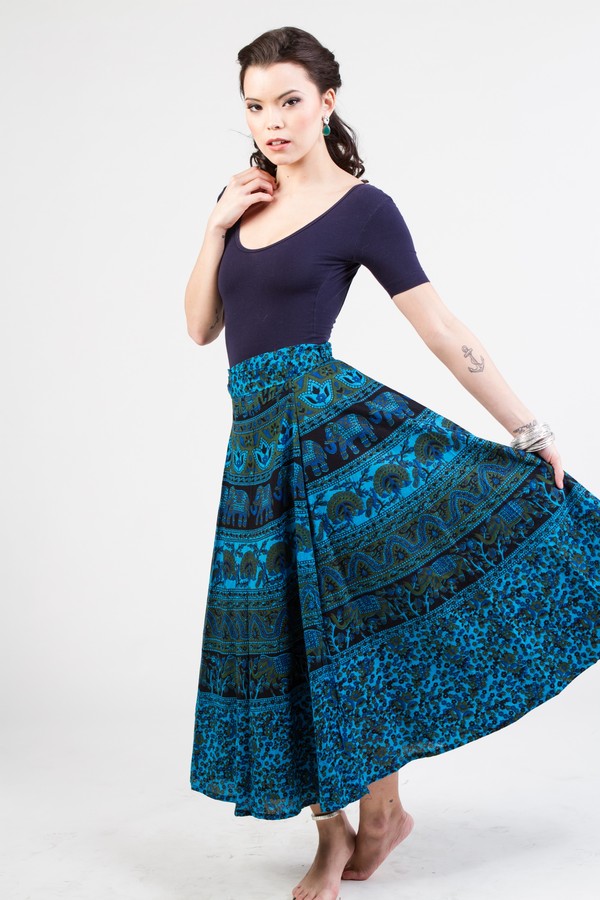 baby elephant blue - the wrap skirt