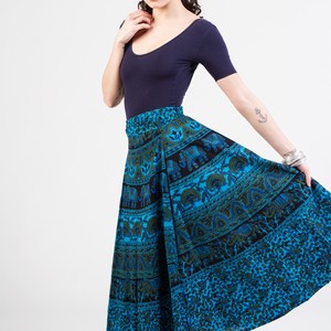 Baby elephant blue - the wrap skirt - Thumbnail 4