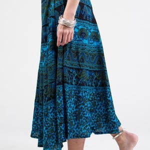 baby elephant blue - the wrap skirt - Thumbnail 2