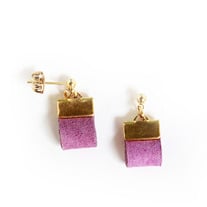 Little Fat Earrings in Orchid