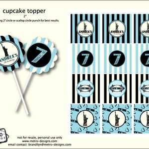 NYC Birthday  - Favor Tags