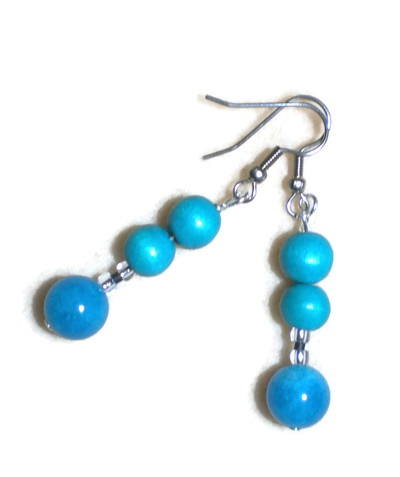 Turquoise and Teal Color Earrings