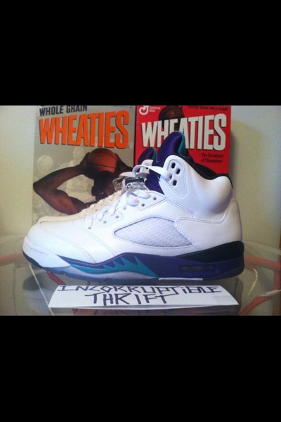 Grape Air Jordan 5's