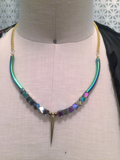 Rainbow Dagger Collar