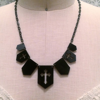 Medieval Harlequin Bib Necklace - Thumbnail 1