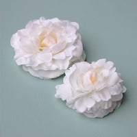 Realistic Wedding Hair Flower Set In Romantic Duo - #RF705 : Luxe in Bloom - Thumbnail 1
