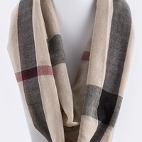 Plaid Infinity Scarf - Thumbnail 3