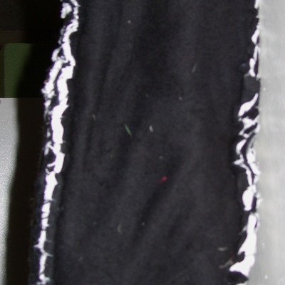 Zebra striped rag quilt tote