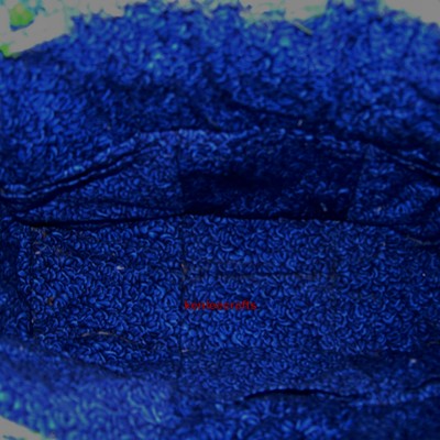 Upcycled denim and blue floral rag quilt tote