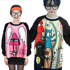Cute girl harajuku style cartoon monster sweatshirt (4 styles)