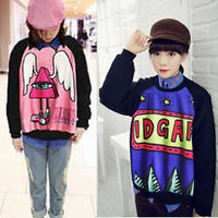 Cute Girl Harajuku Style Cartoon Monster Sweatshirt (4 Styles) - Thumbnail 2