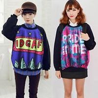 Cute Girl Harajuku Style Cartoon Monster Sweatshirt (4 Styles) - Thumbnail 1