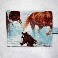 Wild Horses Key Chain Coin Purse - Thumbnail 1