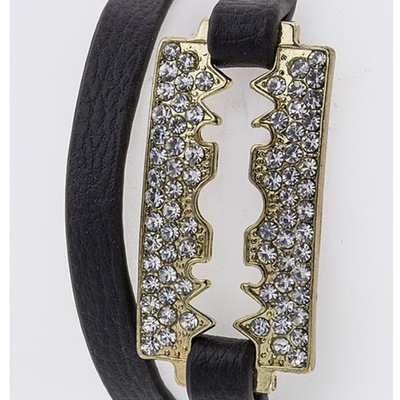 Crystal razor wrap bracelet - Thumbnail 2